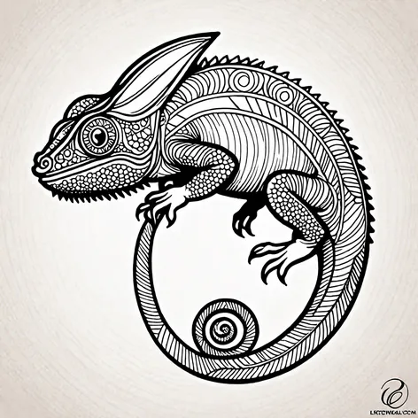 chameleon tattoo