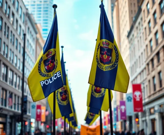 police flags