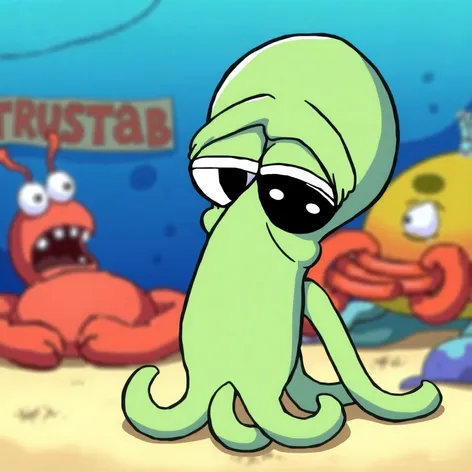 tired squidward