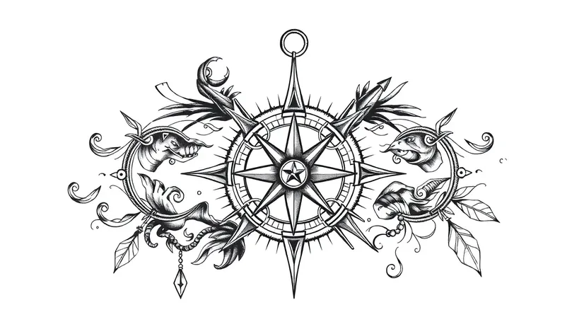 compass tattoos