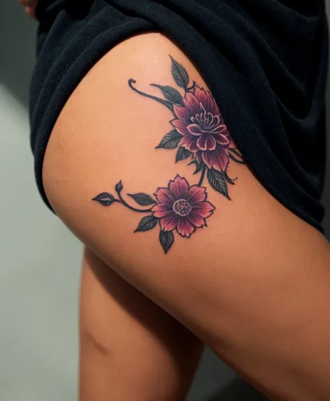 thigh tattoo