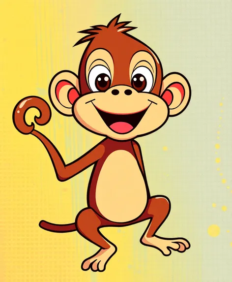 cartoon monkey drawing