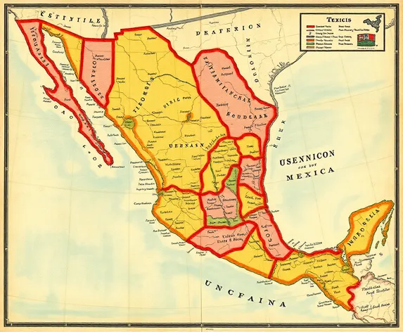 el mapa de méxico