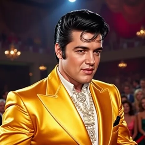 elvis gold suit