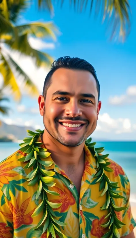 handsome hawaiian man