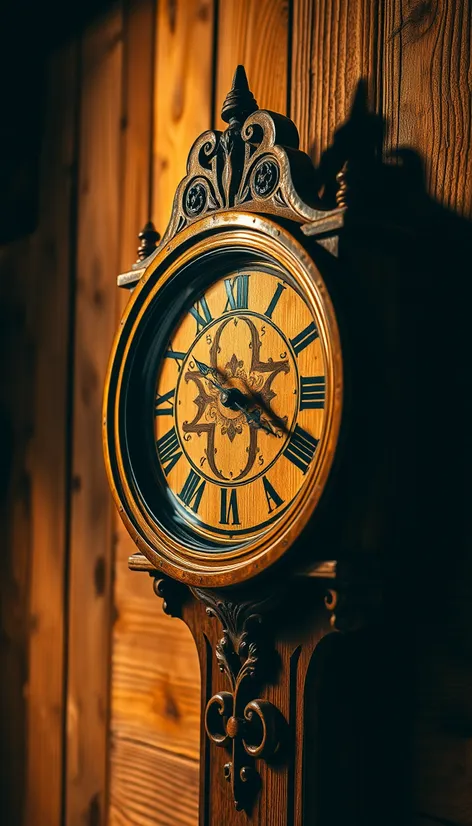 wooden clock