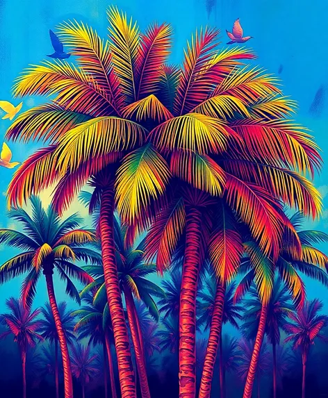 palm tree art