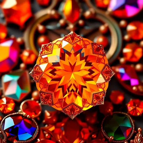 orange gemstone