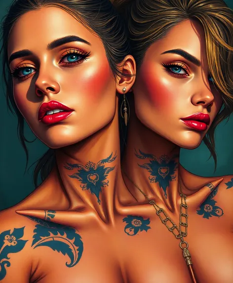 collarbone tattoos for females