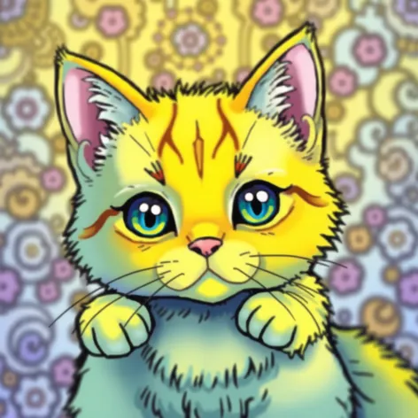 cat coloring pages cute