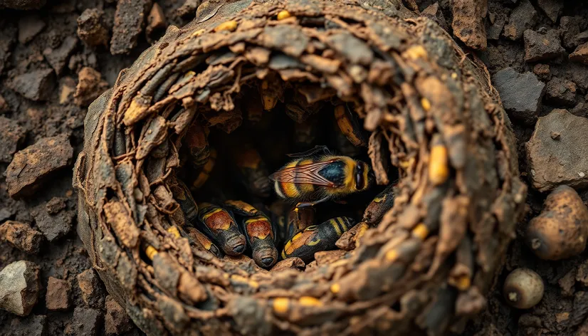 ground wasp nest