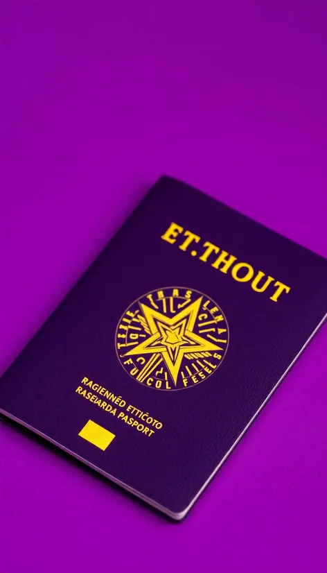 ethiopian passport purple