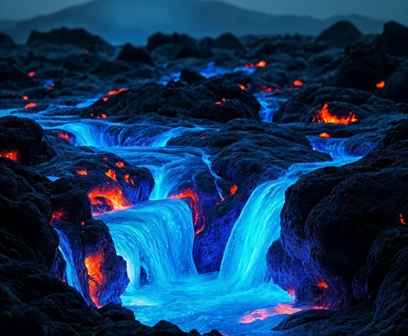 blue lava concept art