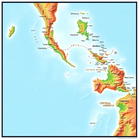 mapa de centro america