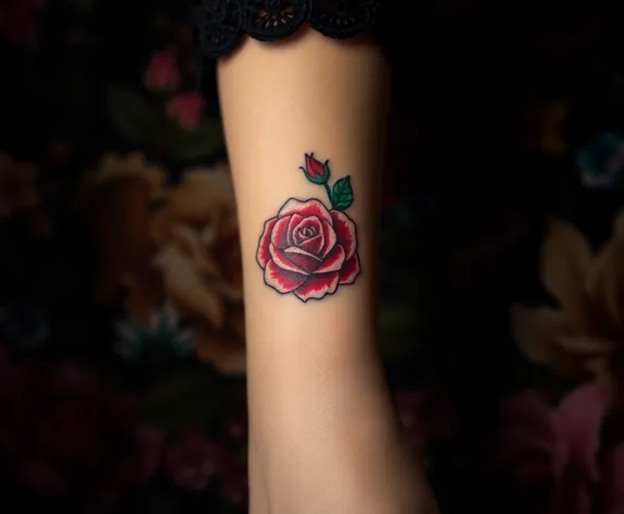 tattoo rose on wrist