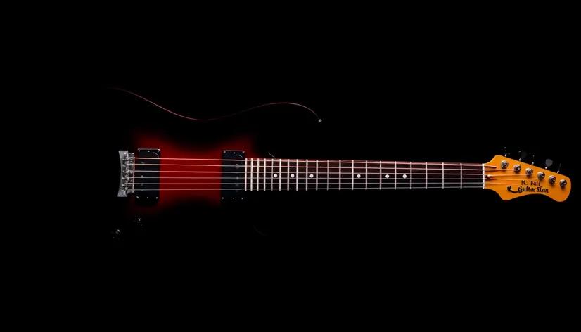 electric guitar with black