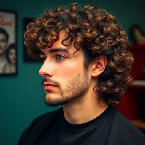 men's long curly haircuts