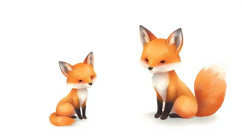 cute drawings fox