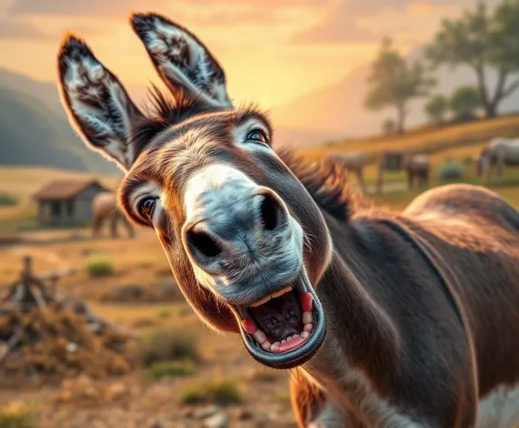 laughing donkey images