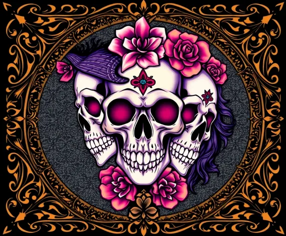 feminine pretty skull tattoos