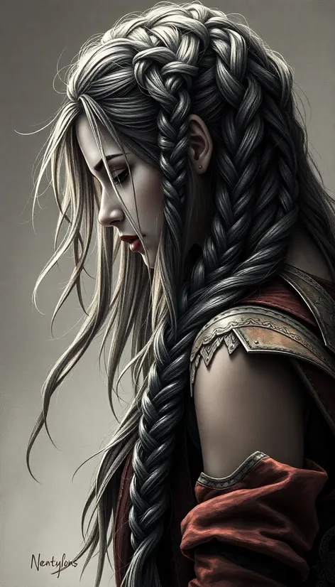 female warrior hair