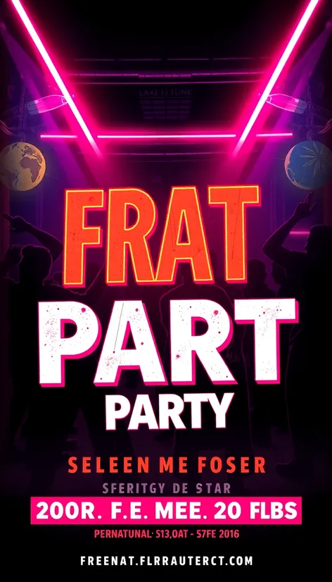 frat party flyer dark