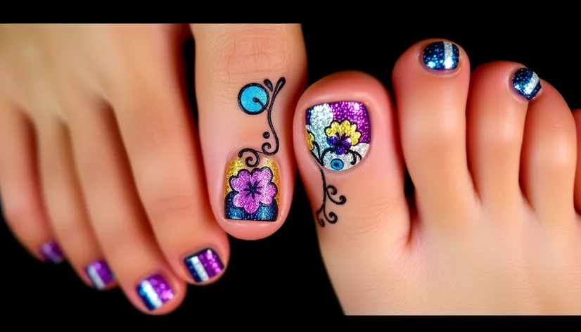 toe nail art