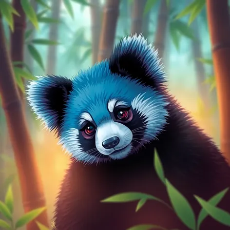 blue panda