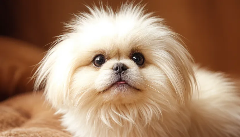 white pekingese