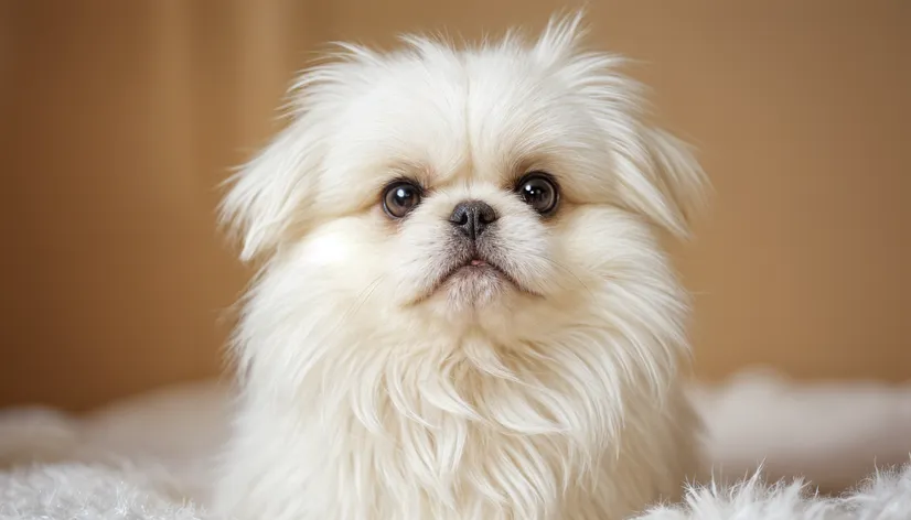 white pekingese