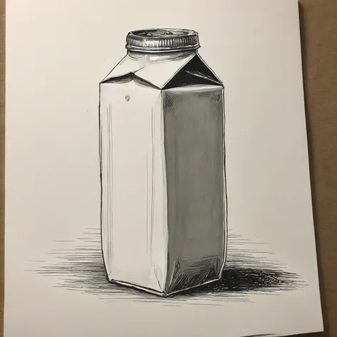 milk carton drawing