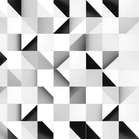 black white tile