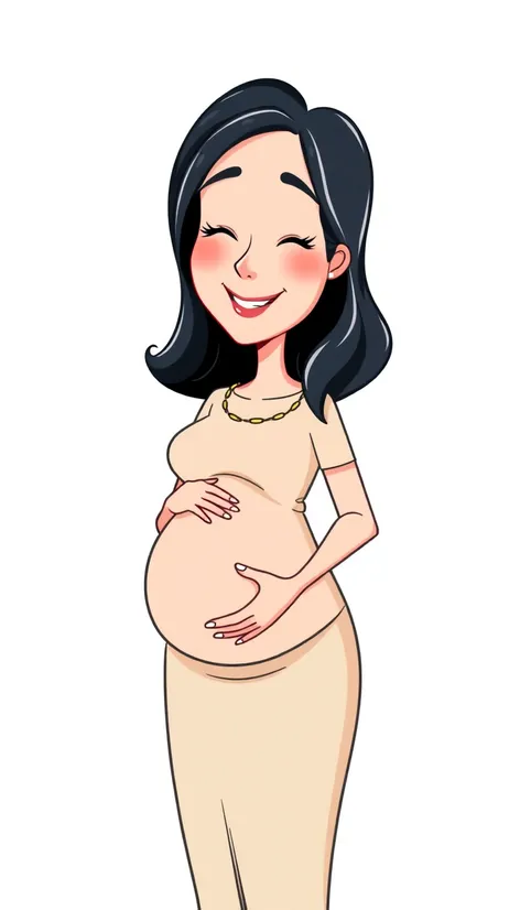 clipart pregnant lady