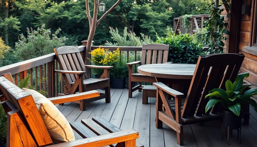 rustic outdoor patio furniture