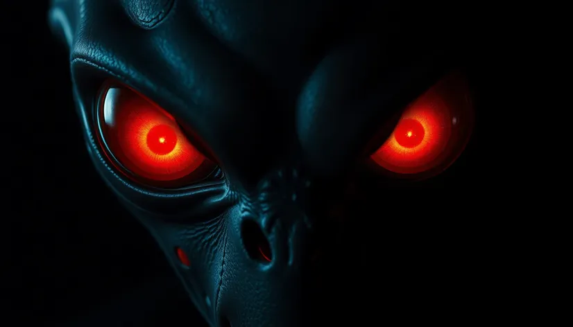 alien red eyes