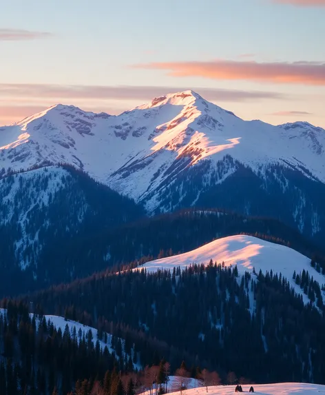 mountain landscape snow