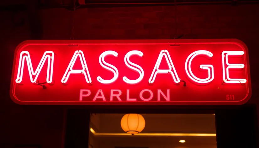 massage parlour sign