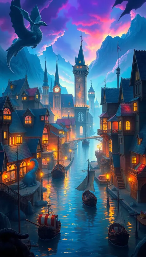 fantasy port city