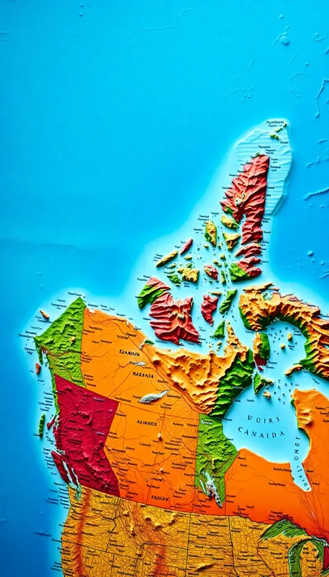 map of canada and