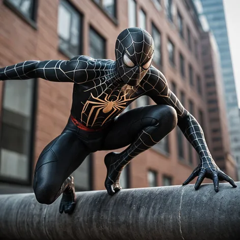 black spiderman