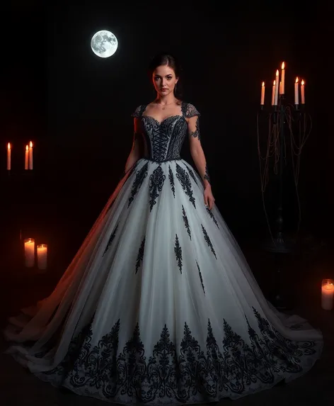 halloween wedding dress