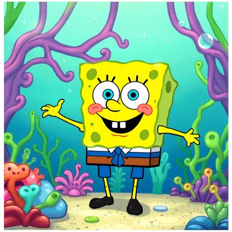 spongebob green screen