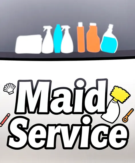 maid service car decal