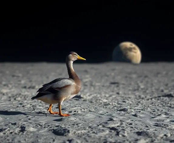 duck on the moon