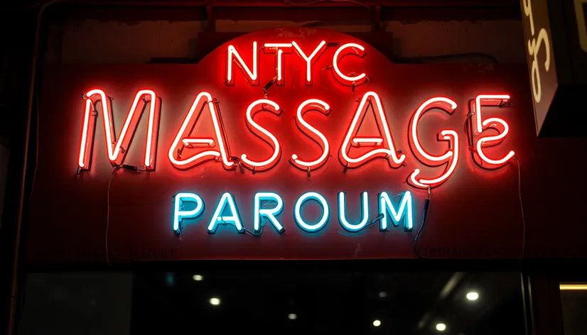 nyc massage parlour sign