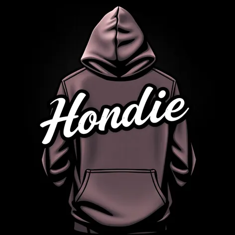 the word hoodie in