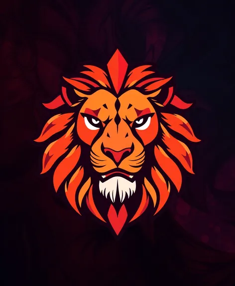 lion face logo