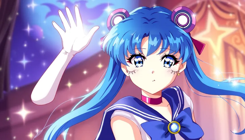 sailor moon blue hair