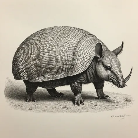 armadillo drawing