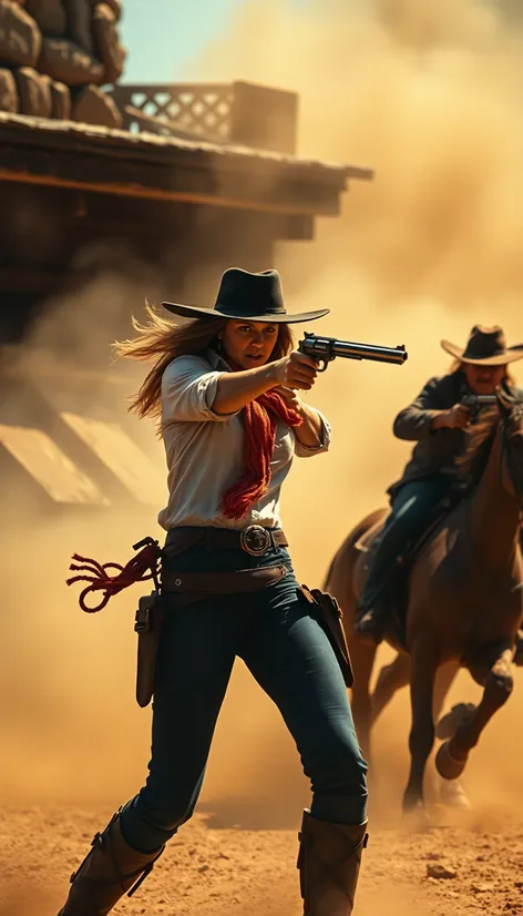 cowgirl gunfight